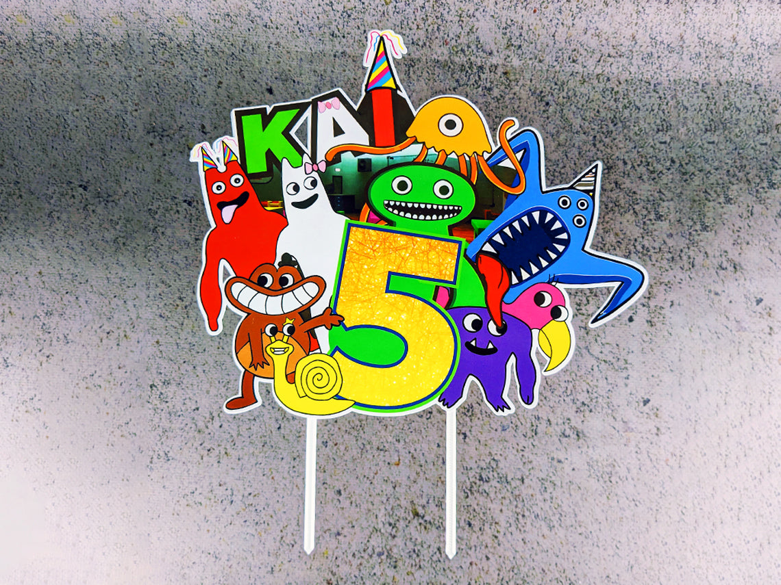 Personalised Garten of Banban Cake Topper - The Perfect Addition to Your Garten of Banban Themed Party!