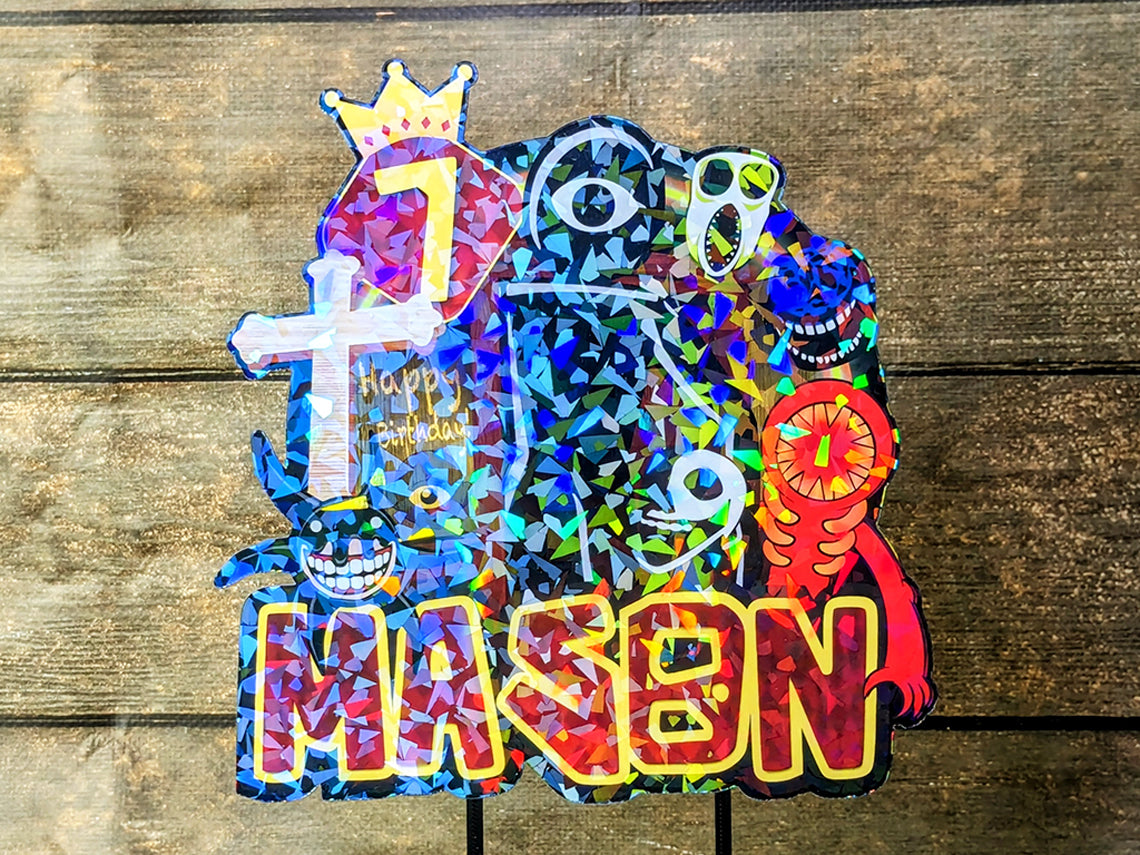 Personalized DOORS Roblox Cake Topper - The Perfect Addition to Your DOORS Roblox Themed Party!