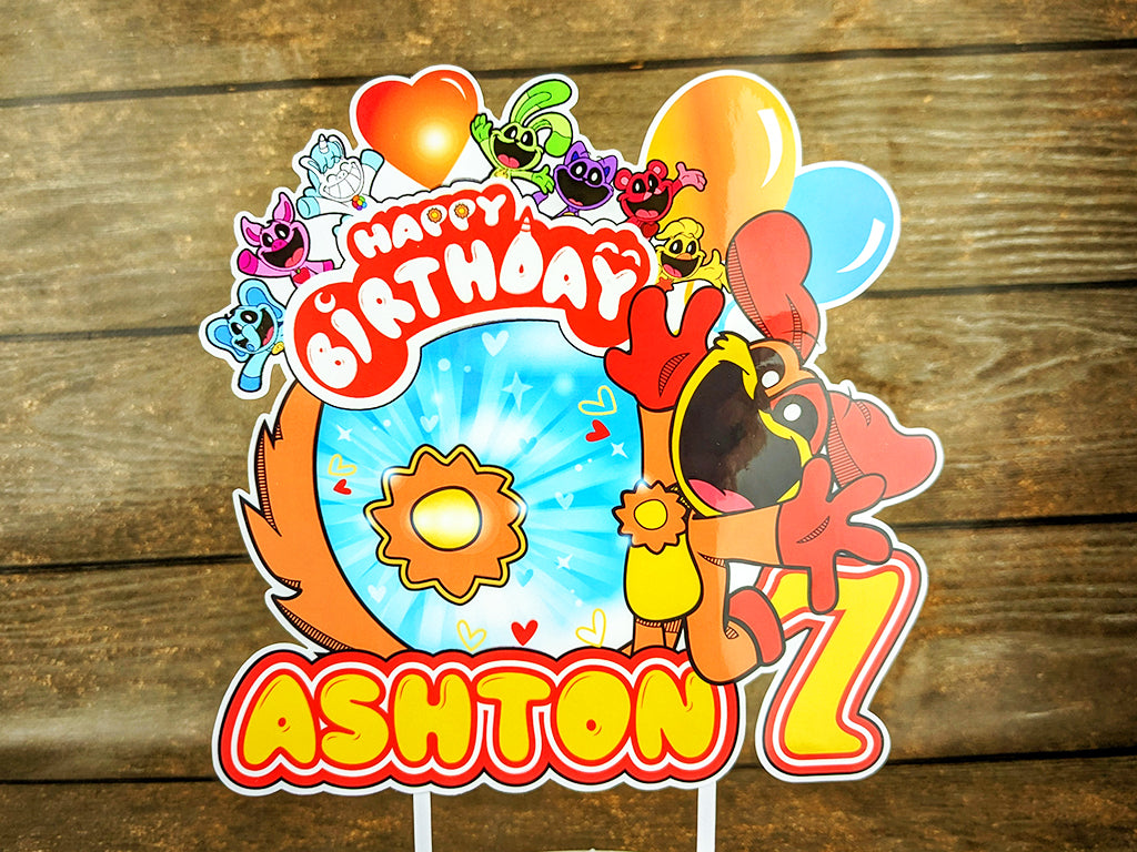 Personalized DogDay Cake Topper - The Perfect Addition to Your DogDay Themed Party!