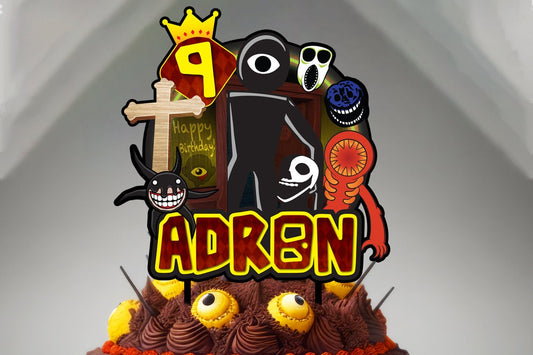 Personalized DOORS Roblox Cake Topper - The Perfect Addition to Your DOORS Roblox Themed Party!