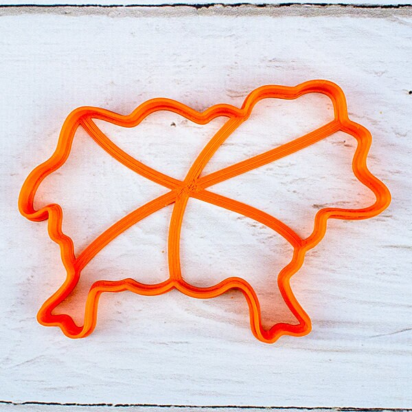 Sheep-shaped Cookie Cutter - 3D Printed, 4" x 2.75" (10.16 cm x 6.99 cm) - Unique Mold for Baking Cookies