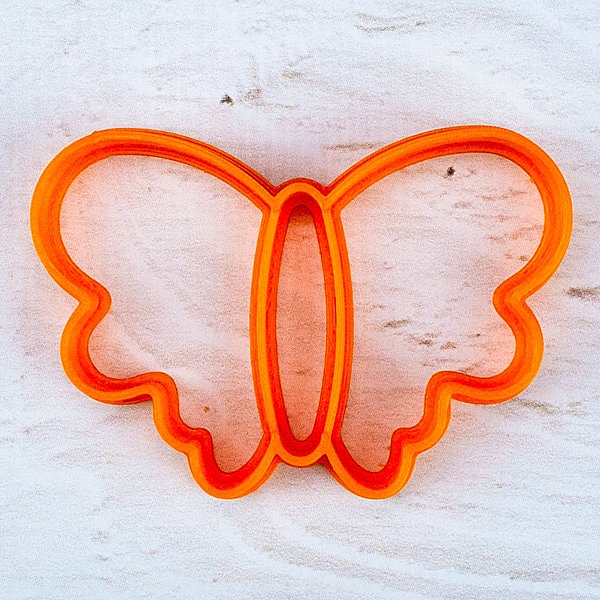 Butterfly and Bee Gingerbread Cookie Cutter Set - Precision-Cut, Butterfly (6 cm x 4 cm/ 2.36" x 1.57") and Bee (4 cm x 4 cm /1.57" x 1.57")
