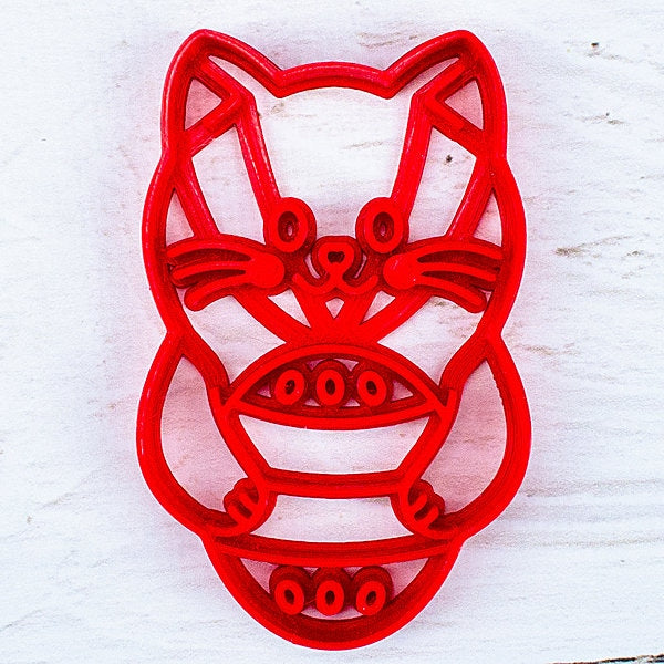 Easter Kitty Gingerbread Cookie Cutter - Precision-Cut, 2" x 3.15" (5 cm x 8 cm) - Exclusive Mold for Crafting Delightful Cookies