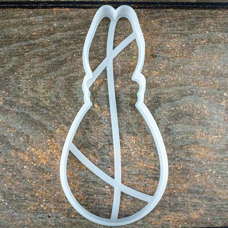 Easter Bunny Cookie Cutter and Stamp Set - 3D Printed, 1.93" x 4.21" (4.9 cm x 10.7 cm) - Unique Mold for Baking Cookies