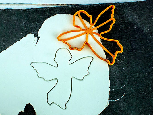 Angel-shaped Gingerbread Cookie Cutter - Precision-Cut, 4" x 4" (10.16 cm x 10.16 cm) - Exclusive Mold for Crafting Delightful Cookies