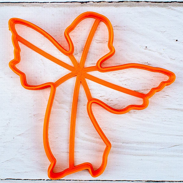 Angel-shaped Gingerbread Cookie Cutter - Precision-Cut, 4" x 4" (10.16 cm x 10.16 cm) - Exclusive Mold for Crafting Delightful Cookies