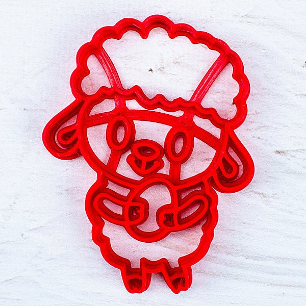 Easter Lamb Gingerbread Cookie Cutter - Precision-Cut, 2.36" x 3.15" (6 cm x 8 cm) - Exclusive Mold for Crafting Delightful Cookies