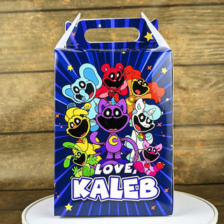 CatNap Themed Gable Box: Personalized Meal Box for Burger & Fries Party Favors! Perfect for Birthdays, Weddings, and More!