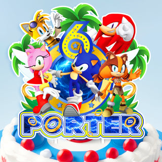 Customized 3D Printed Sonic Cake Topper - Perfect for Celebrating Sonic-Inspired Birthdays and Parties!