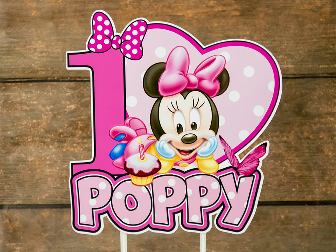 Customized Minnie Mouse Cake Topper - An Ideal Addition for Your Minni –  Decorua