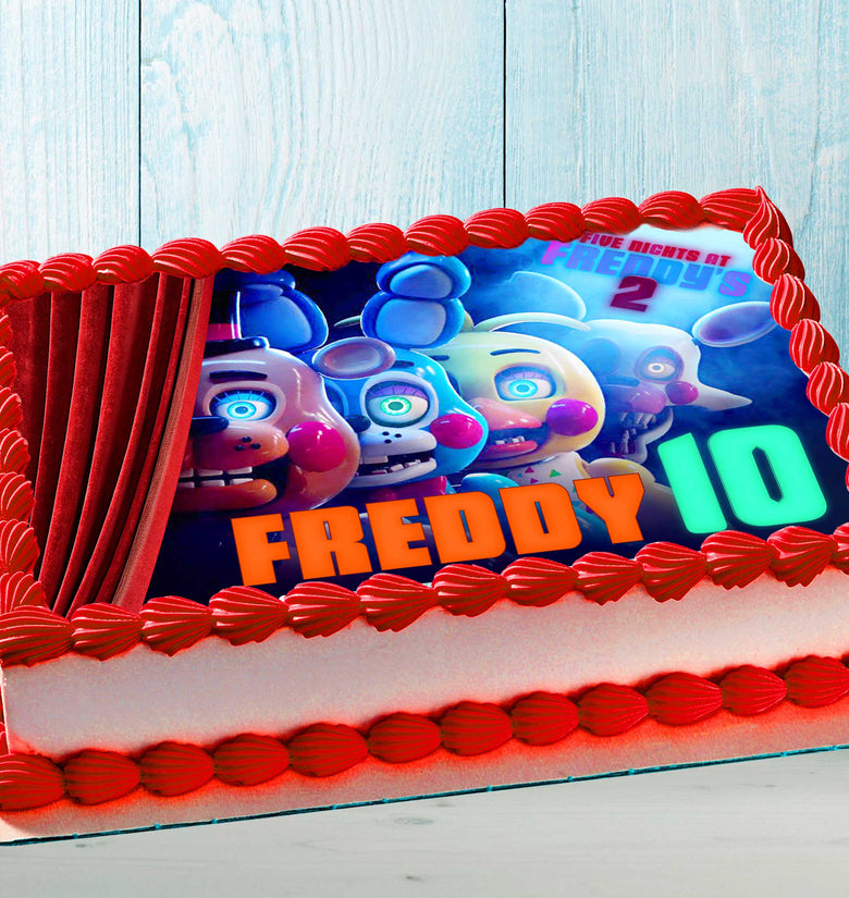 Five Nights at Freddy’s Cake Topper: Edible Wafer Paper, Sugar Sheet, Chocotransfer