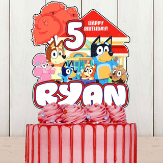 Custom Bluey Cake Topper – A Must-Have for Your Bluey Party!