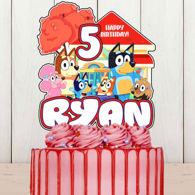 Custom Bluey Cake Topper – A Must-Have for Your Bluey Party!