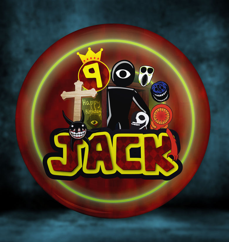 Personalized Roblox Doors Birthday Button Pin Badge | Custom 58mm or 75mm Magnet or Pin | Standard or Glitter Lamination