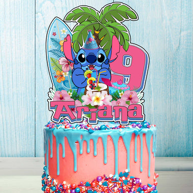 Personalized Stitch Cake Topper – The Perfect Addition to Your Stitch Themed Party!