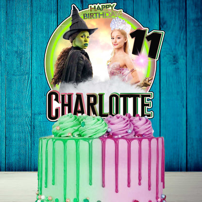 Personalized Wicked Cake Topper - The Perfect Addition to Your Wicked Themed Party!