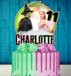 Personalized Wicked Cake Topper - The Perfect Addition to Your Wicked Themed Party!