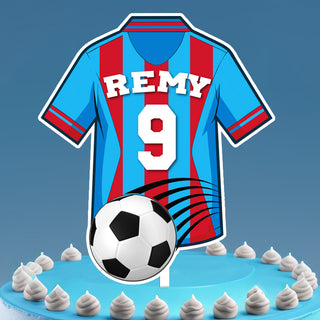 Ready to Goal! Football Time Cake Topper - The Perfect Addition to Your Football Themed Party!