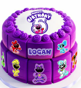 Set of 9 CatNap Edible Cake Toppers - Precut on Wafer Paper, Sugar Sheet, or without cutting Chocotransfer