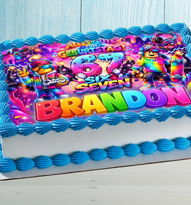 Six Seven Birthday Cake Topper – Personalized Meme Style Design with Name & Age