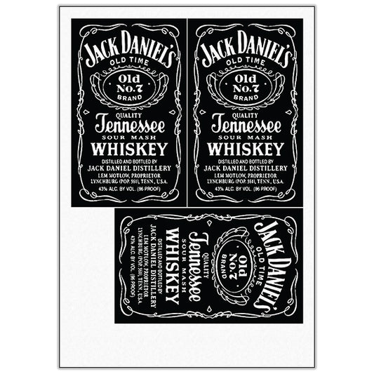 Jedlý koláč na dort Jack Daniel's Collage – oplatkový papír, cukrový plát nebo čokotransfer