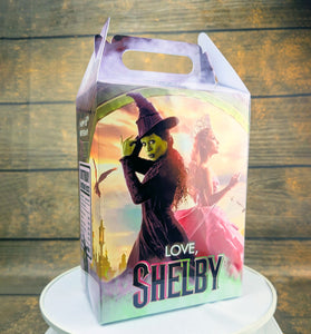 Wicked Themed Gable Box: Personalized Meal Box for Burger & Fries Party Favors! Perfect for Birthdays, Weddings, and More!