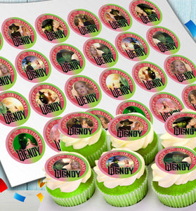 24 Wicked Edible Cupcake Toppers - Precut on Wafer Paper, Sugar Sheet, or without cutting Chocotransfer