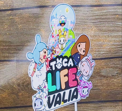Personalised Toca Life Cake Topper - Ideal for Toca Life-Themed Birthdays and Parties!