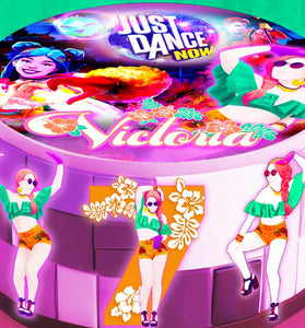 Set of 4 Just Dance Edible Cake Toppers - Precut on Wafer Paper, Sugar Sheet, or without cutting Chocotransfer