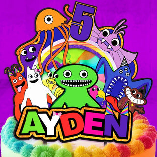 Personalised Garten of Banban Cake Topper - The Perfect Addition to Your Garten of Banban Themed Party!