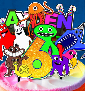 Personalised Garten of Banban Cake Topper - The Perfect Addition to Your Garten of Banban Themed Party!