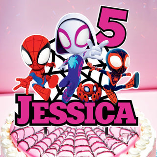 Personalised 3D Printed Spidey Cake Topper - Ideal for Spidey-Themed Birthdays and Parties!