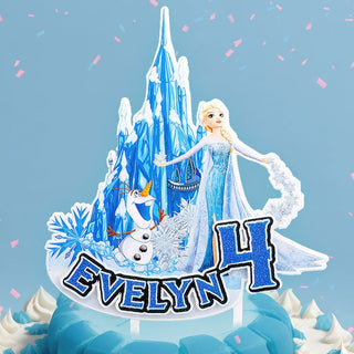 Personalised Frozen Cake Topper - The Perfect Addition to Your Frozen Themed Party!