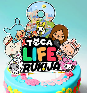 Personalised Toca Life Cake Topper - Ideal for Toca Life-Themed Birthdays and Parties!