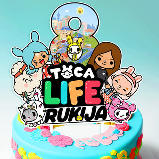 Personalised Toca Life Cake Topper - Ideal for Toca Life-Themed Birthdays and Parties!
