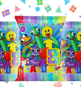 Rainbow Friends Party Snack Bags - Personalized Favors for Birthdays -Add a Rainbow Friends Twist to Your Celebration with Custom Snack Bags