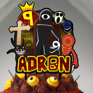 Personalized DOORS Roblox Cake Topper - The Perfect Addition to Your DOORS Roblox Themed Party!