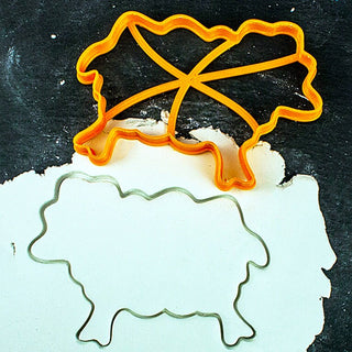 Sheep Cookie Cutter – 3D Printed, 4" x 2.75" (10.16 × 6.99 cm) – Unique Mold for Baking Cookies