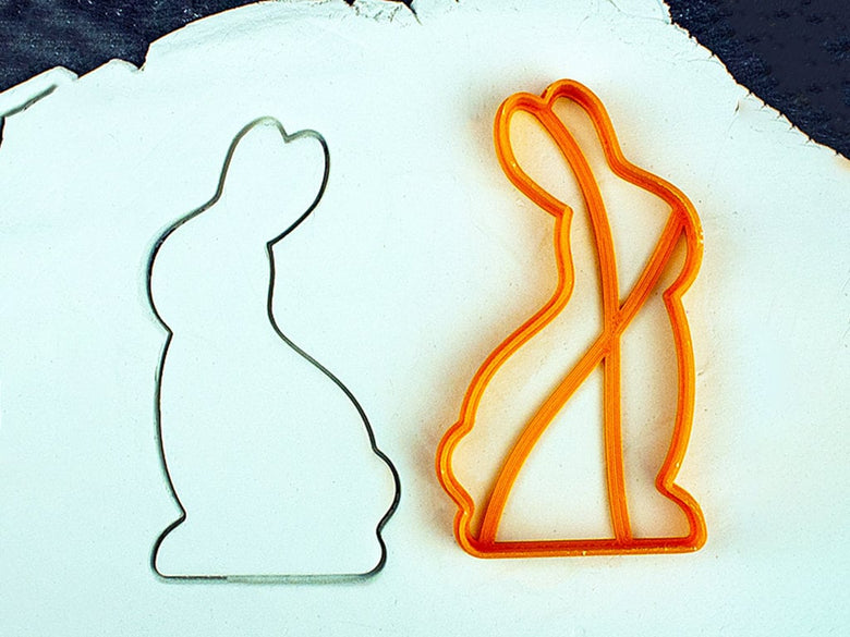 Rabbit-shaped Gingerbread Cookie Cutter - Precision-Cut, 5