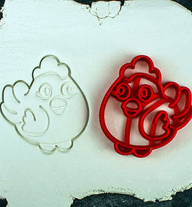 Chicken-shaped Gingerbread Cookie Cutter - Precision-Cut, 2.16" x 2.36" (5.5 cm x 6 cm) - Exclusive Mold for Crafting Delightful Cookies