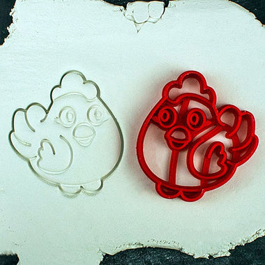 Chicken-shaped Gingerbread Cookie Cutter - Precision-Cut, 2.16" x 2.36" (5.5 cm x 6 cm) - Exclusive Mold for Crafting Delightful Cookies