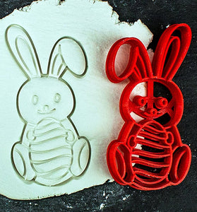 Easter Bunny Gingerbread Cookie Cutter - Precision-Cut, 1.77" x 3.54" (4.5 cm x 9 cm) - Exclusive Mold for Crafting Delightful Cookies