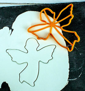 Angel-shaped Gingerbread Cookie Cutter - Precision-Cut, 4" x 4" (10.16 cm x 10.16 cm) - Exclusive Mold for Crafting Delightful Cookies