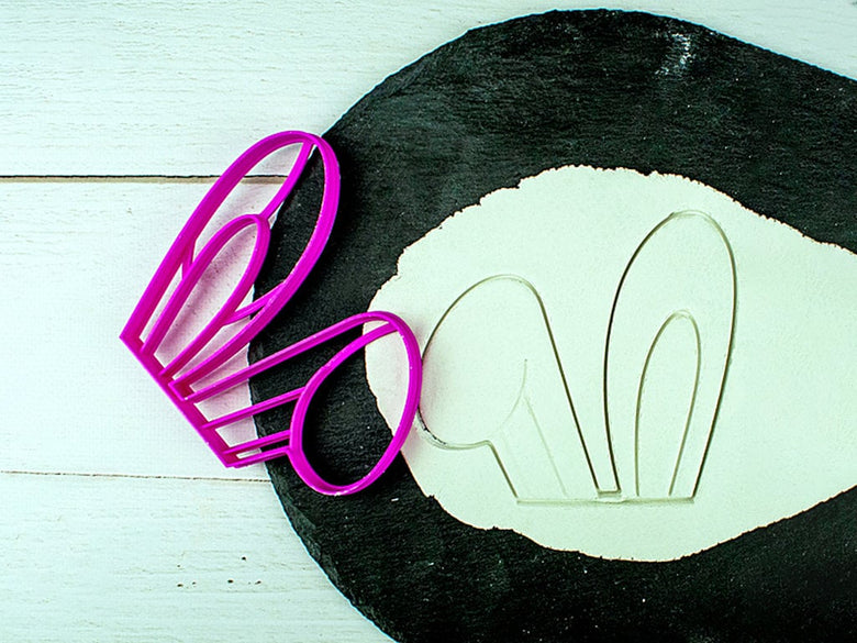 Bunny Ear Gingerbread Cookie Cutter - Precision-Cut, 4.33