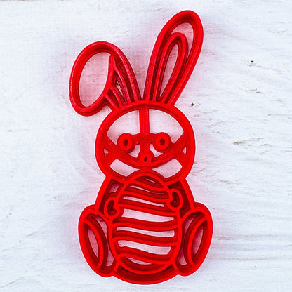 Easter Bunny Gingerbread Cookie Cutter - Precision-Cut, 1.77" x 3.54" (4.5 cm x 9 cm) - Exclusive Mold for Crafting Delightful Cookies