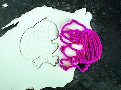Easter Duckling Cookie Cutter - 3D Printed, 2.76" x 3.54" (7 cm x 9 cm) - Unique Mold for Baking Cookies
