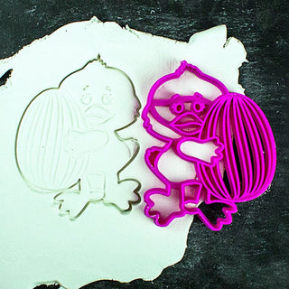 Easter Duckling Cookie Cutter - 3D Printed, 2.76" x 3.54" (7 cm x 9 cm) - Unique Mold for Baking Cookies